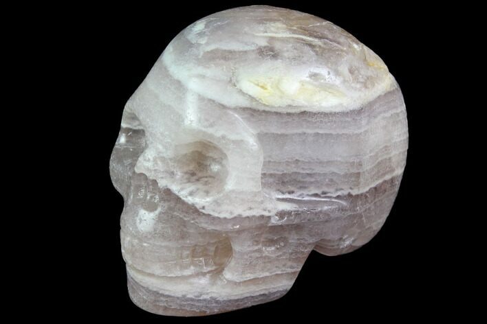 Realistic, Carved, Purple Fluorite Skull #116474